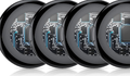 Tukio TX02 bluetooth tracker, four-pack, black