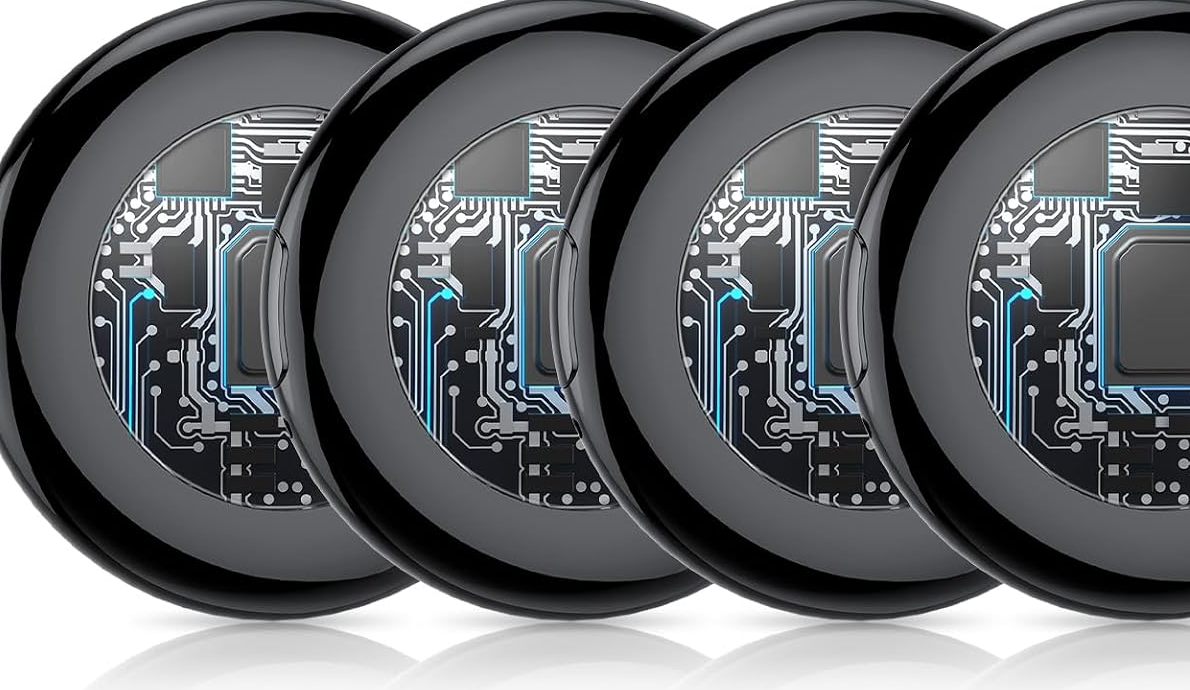 Tukio TX02 bluetooth tracker, four-pack, black